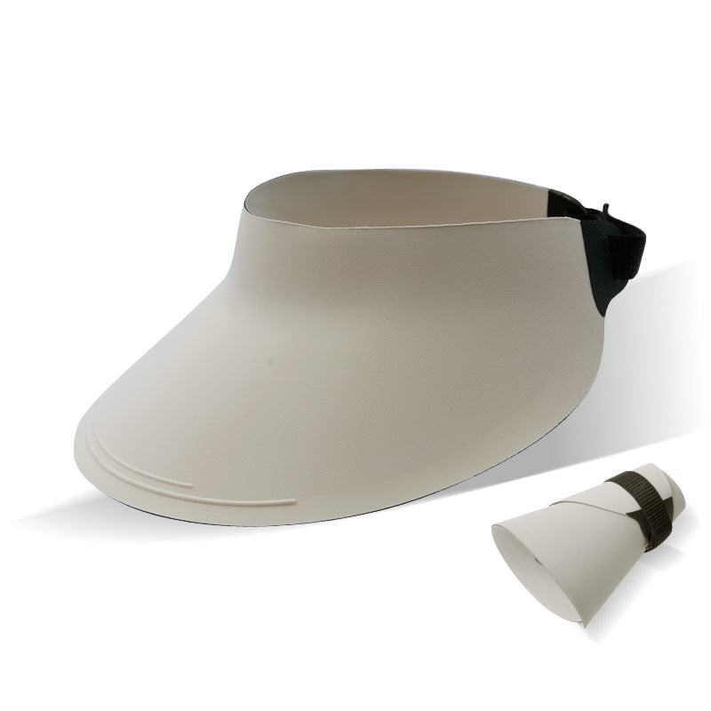 Wide-Brim UV Protection Sun Hat with Open Top Design