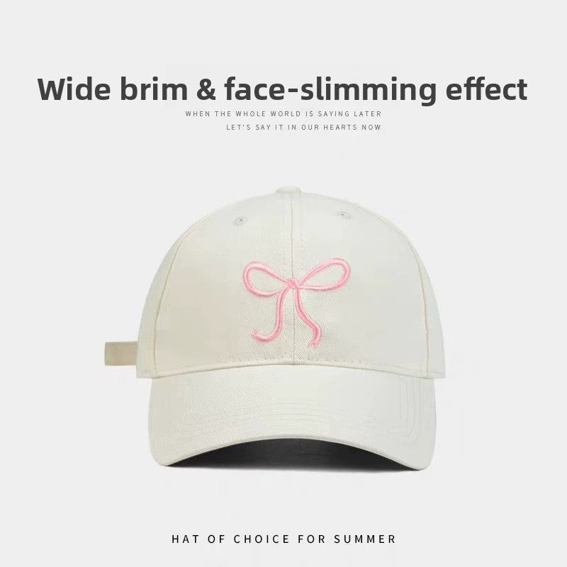 Wide-Brim Polyester Baseball Cap with Embroidered Details