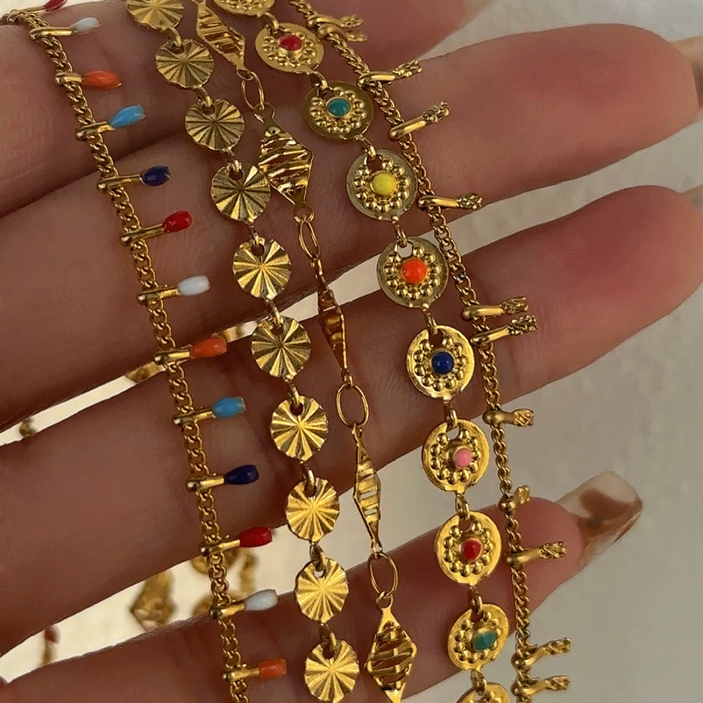 18K Gold-Plated Stainless Steel Tassel Waist Chain