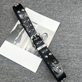 Rivet Detail PU Leather Belt with Metal Pin Buckle