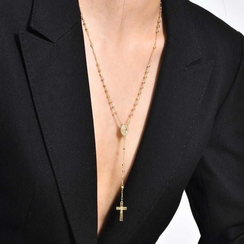 Delicate Pendant Chain Necklace in Multiple Finish Options