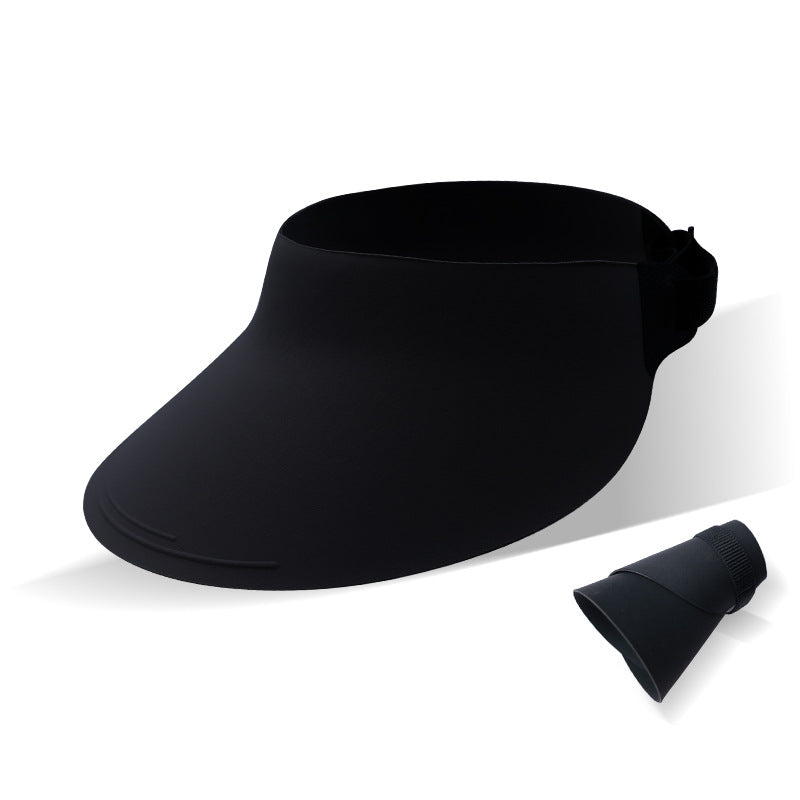 Wide-Brim UV Protection Sun Hat with Open Top Design