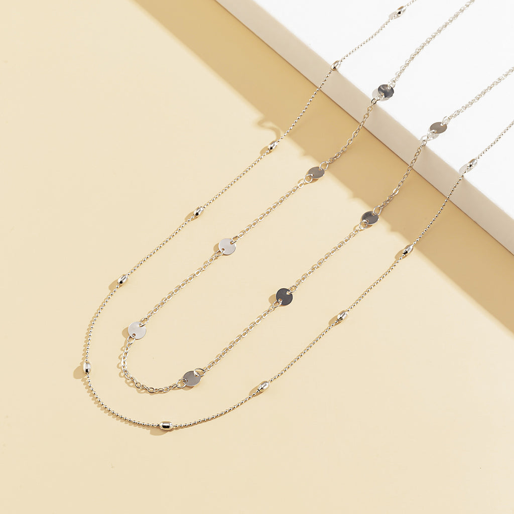 Layered Sequin Chain Waist Chain with Adjustable Lobster Clasp