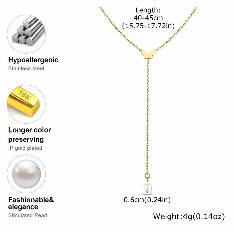 Delicate Pendant Chain Necklace in Multiple Finish Options