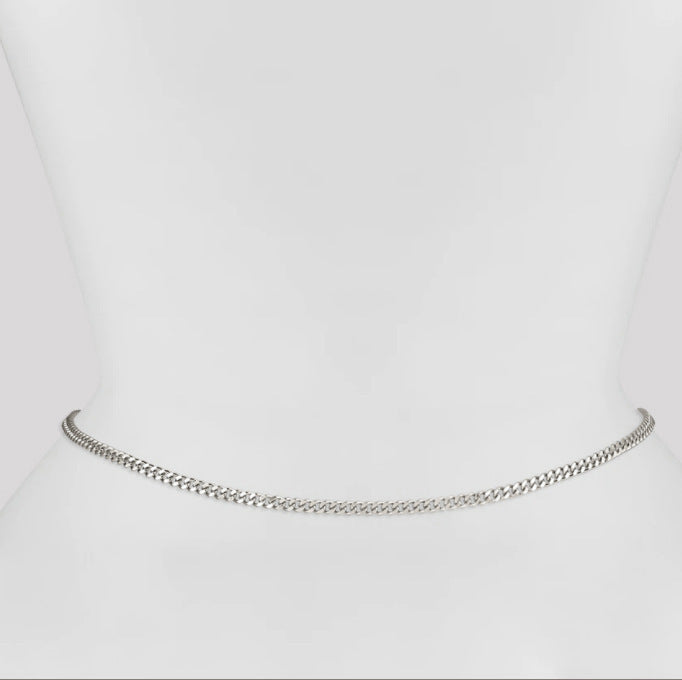 Beaded Alloy Waist Chain with Adjustable Lobster Clasp